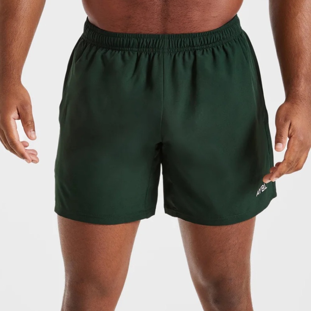 NEW AYBL core 5” shorts in green size: XL